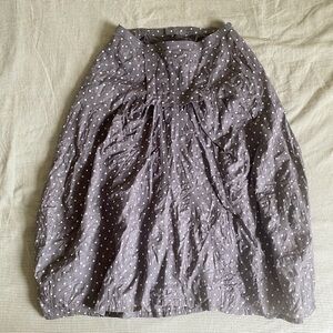 Japanese Polka Dot Blue Gray Skirt